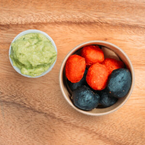 Habanero cheese balls & Guacamole (6 pces)